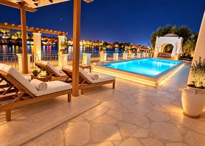 Beachfront - Heated Pool - Hill - Elgouna Ferienhaus Hurghada